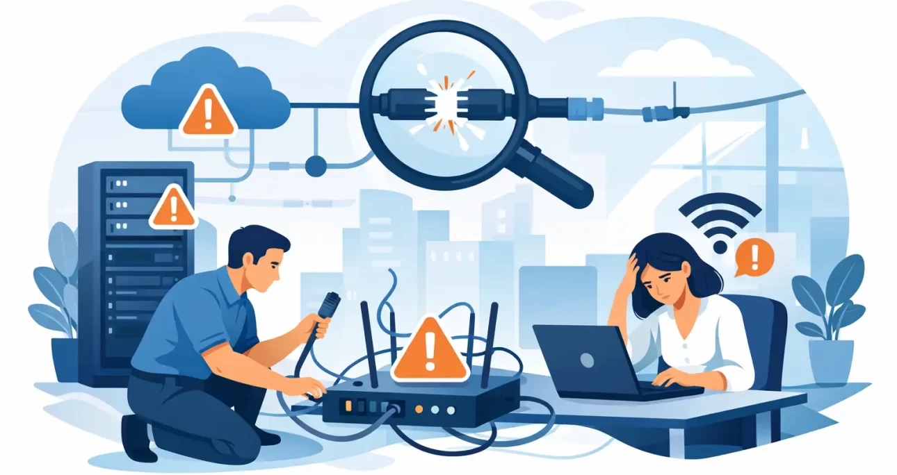 Netzwerkprobleme im Büro beheben – schnell